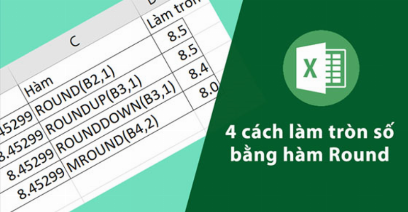 Các hàm làm tròn số trong Excel